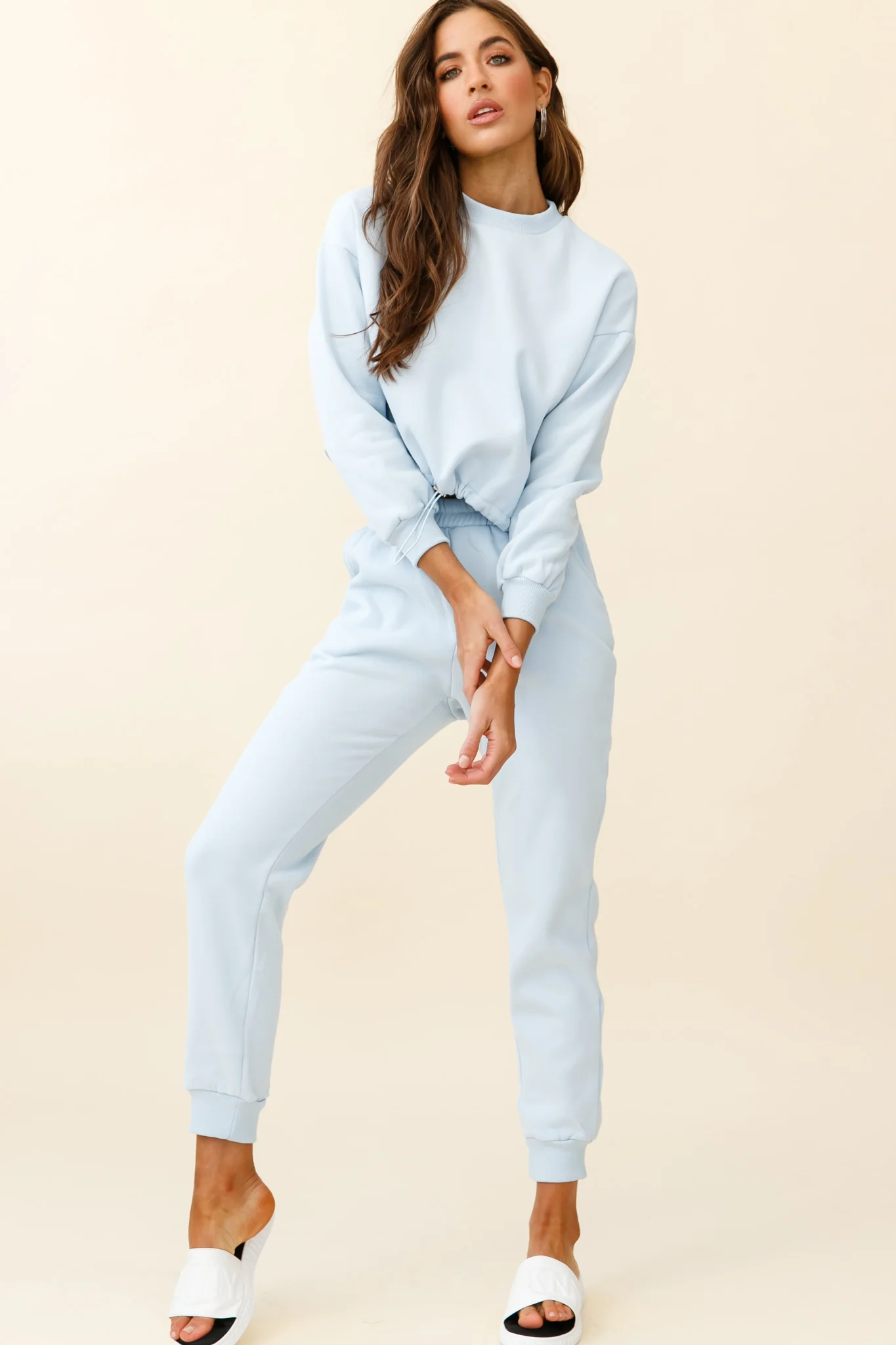 Monterey Elasticated Waist Jogger Pants Blue - Sonourner