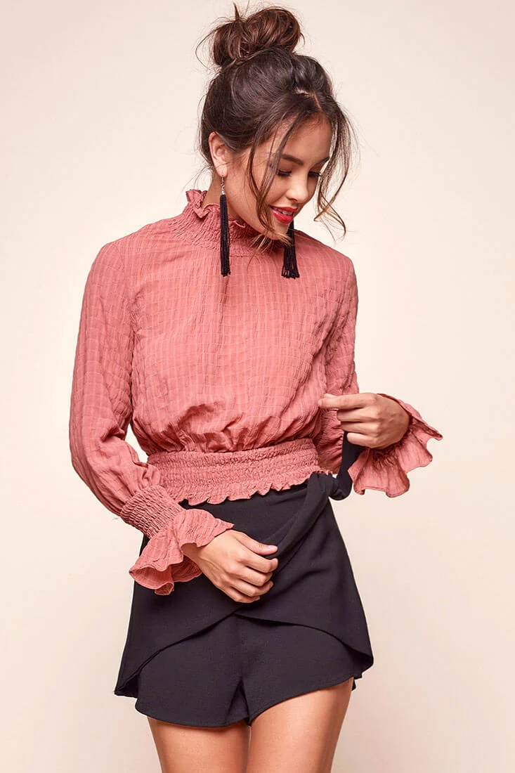 Simone Dressy Wrap Shorts Black - Sonourner