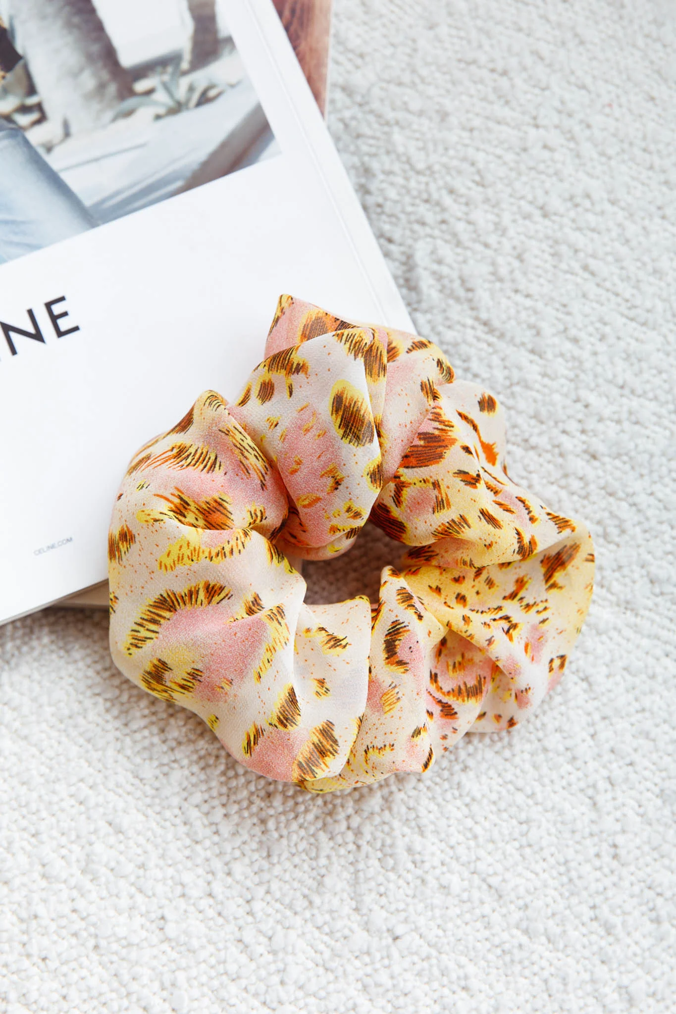 Chouchou Scrunchie Animal Yellow - Sonourner