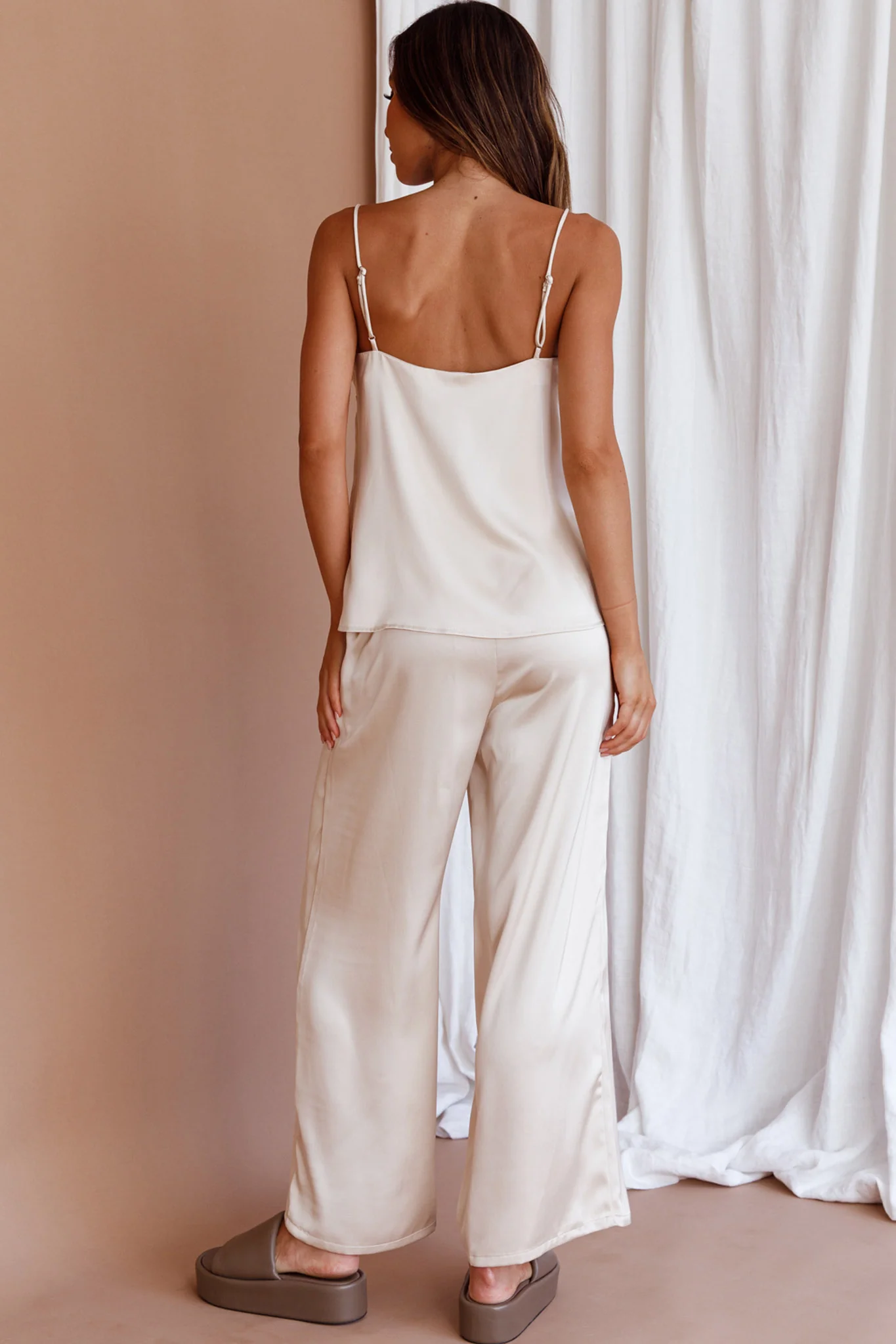 Hotel California Straight Leg Pants Stone - Sonourner