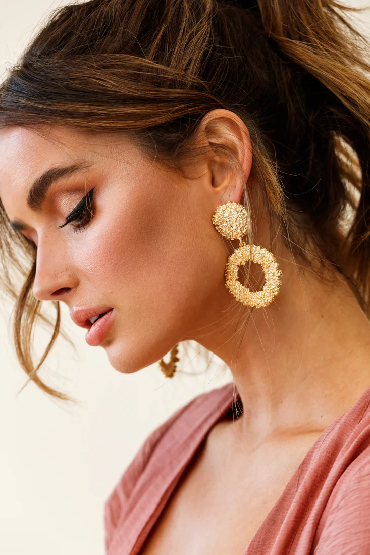 Champagne Showers Earrings Gold - Sonourner